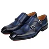 Men's Business Oxford Double Monk Shoes -Dress Shoes