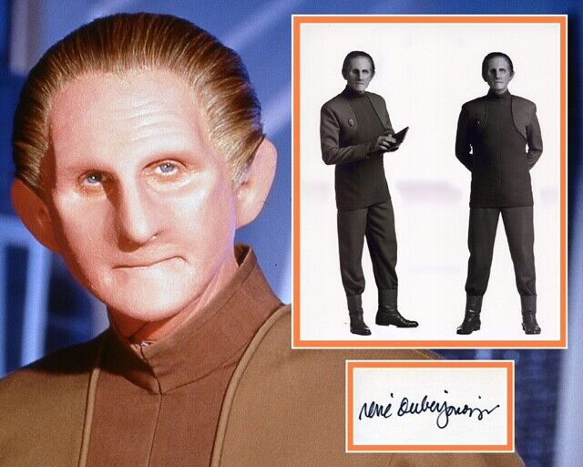 RENE AUBERJONOIS SIGNED STAR TREK DEEP SPACE NINE Photo Poster painting MOUNT UACC REG 242