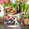 Diamond Painting Acrylic Easter Gnome Tabletop Ornaments Decorations for Adult Beginner Home Decor DIY Crafts Gift