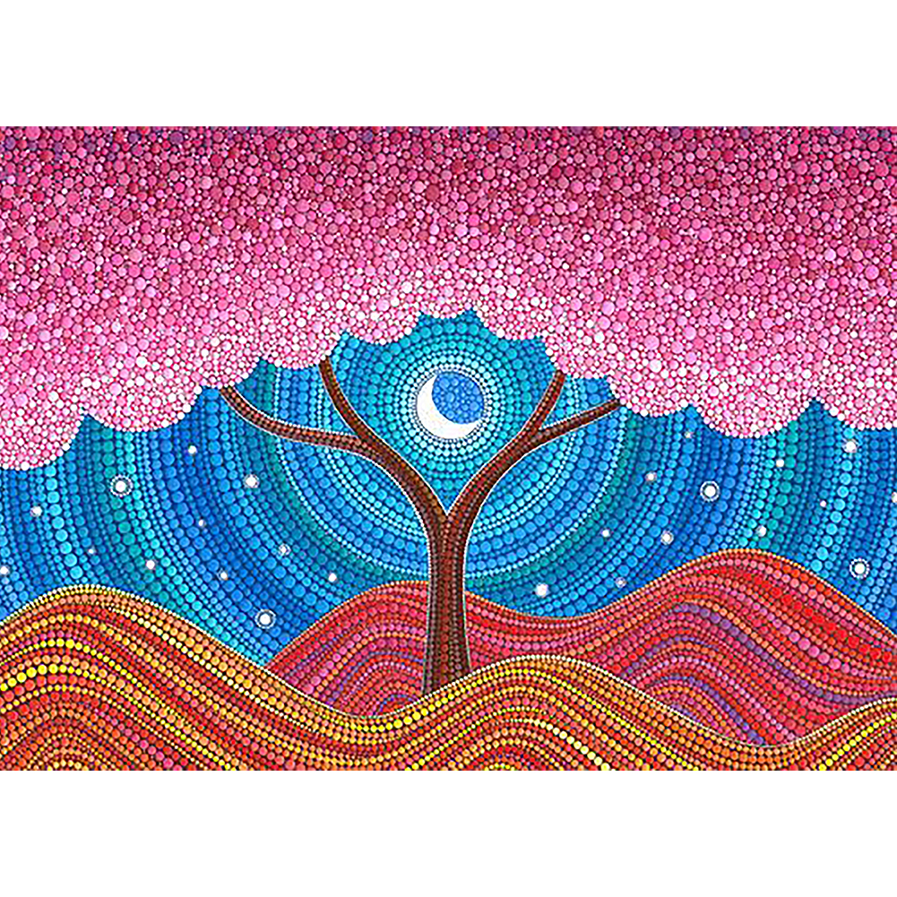 

Cherry Tree - Crystal Special Shaped Diamond Painting - 40*30CM, 501 Original