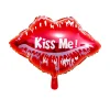 20PCS Red Lips Purple Aluminum Film 18" Balloons Wedding Engagement Party Ceremony Decors
