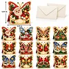 12Pcs DIY Pearl Diamond Painting Christmas Cards, 3D Greeting Card Craft Kits with Resin Pearls, Handmade Holiday Cards for Adults, Christmas Gifts & Decorations