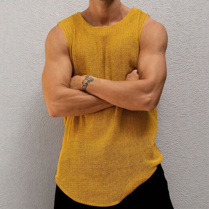 Arkget Shoes | Men's Stretch-Knit Ribbed BreathableTank Top