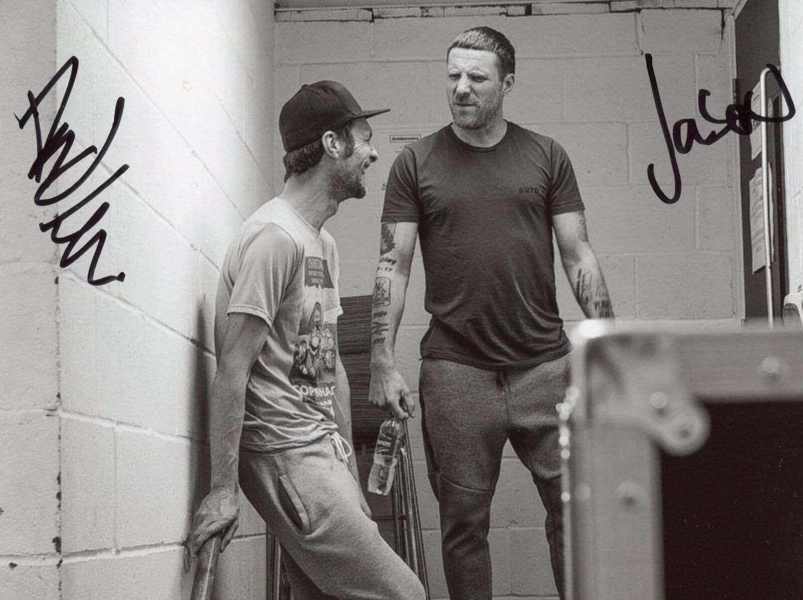 ELECTRONIC PUNK DUO Sleaford Mods autograph, In-Person signed Photo Poster painting