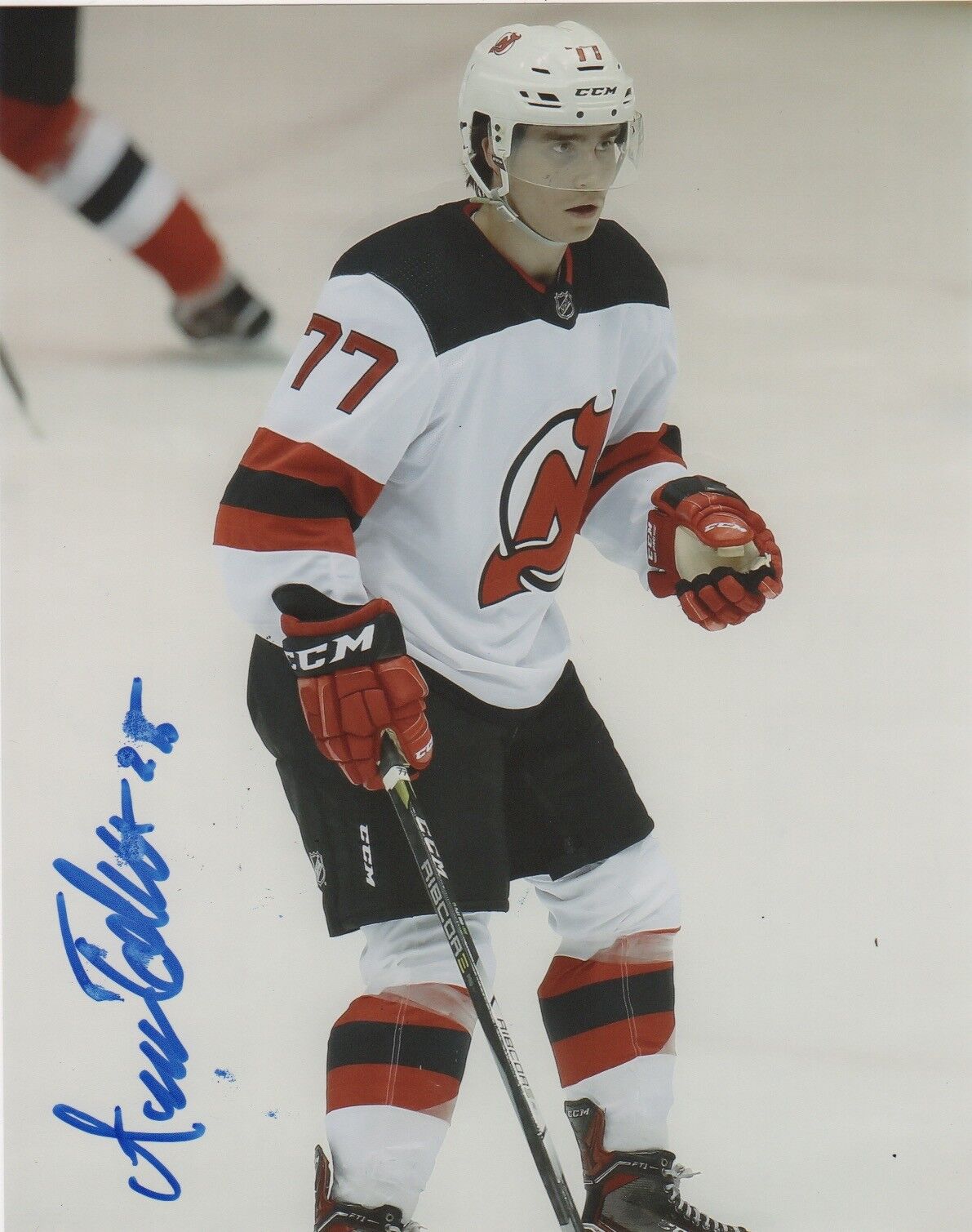 New Jersey Devils Aarne Talvitie Signed Autographed 8x10 Photo Poster painting COA #2