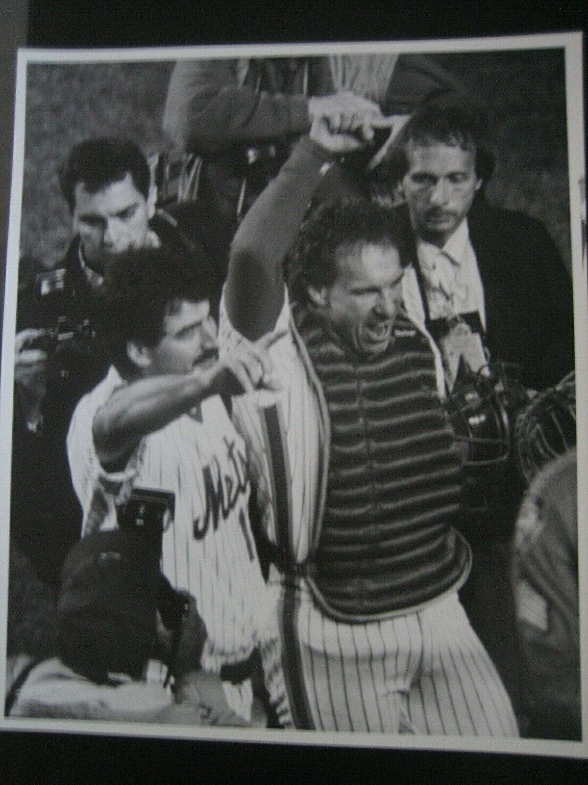 Gary Carter & Keith Hernandez 1989 Press Original Photo Poster painting Bob Olen New York Mets