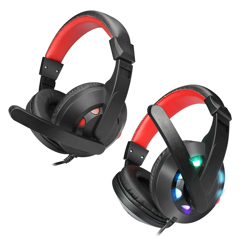 

A65 3.5mm Wired Headset Stereo Deep Bass Microphone Music Gaming Headphone, No light, 501 Original