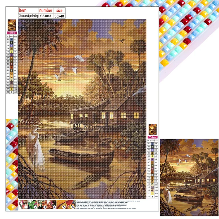 Forest House - Full Square - Diamond Painting (30*40cm)