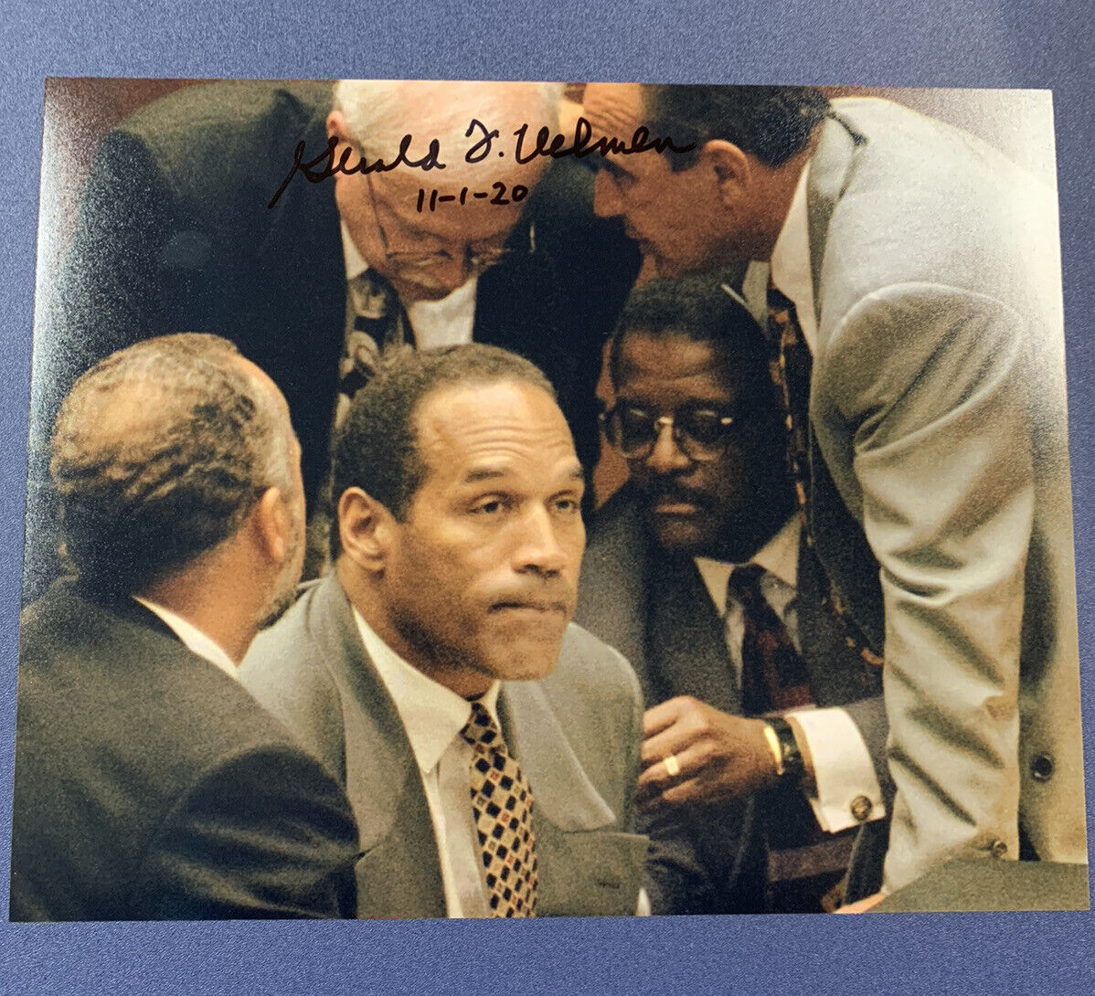 GERALD UELMEN HAND SIGNED 8x10 Photo Poster painting AUTOGRAPHED LAWYER OJ SIMPSON TRIAL COA