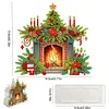 Acrylic Double Sided Christmas 5D DIY Diamond Art Paper Towel Storage Rack Decor Napkin Holder Kit