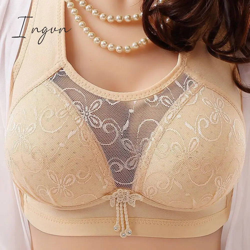 Ingvn - New No Rims Women Bras Seamless Lace Tube Top Anti - Glare Breathable Comfort Large Cup