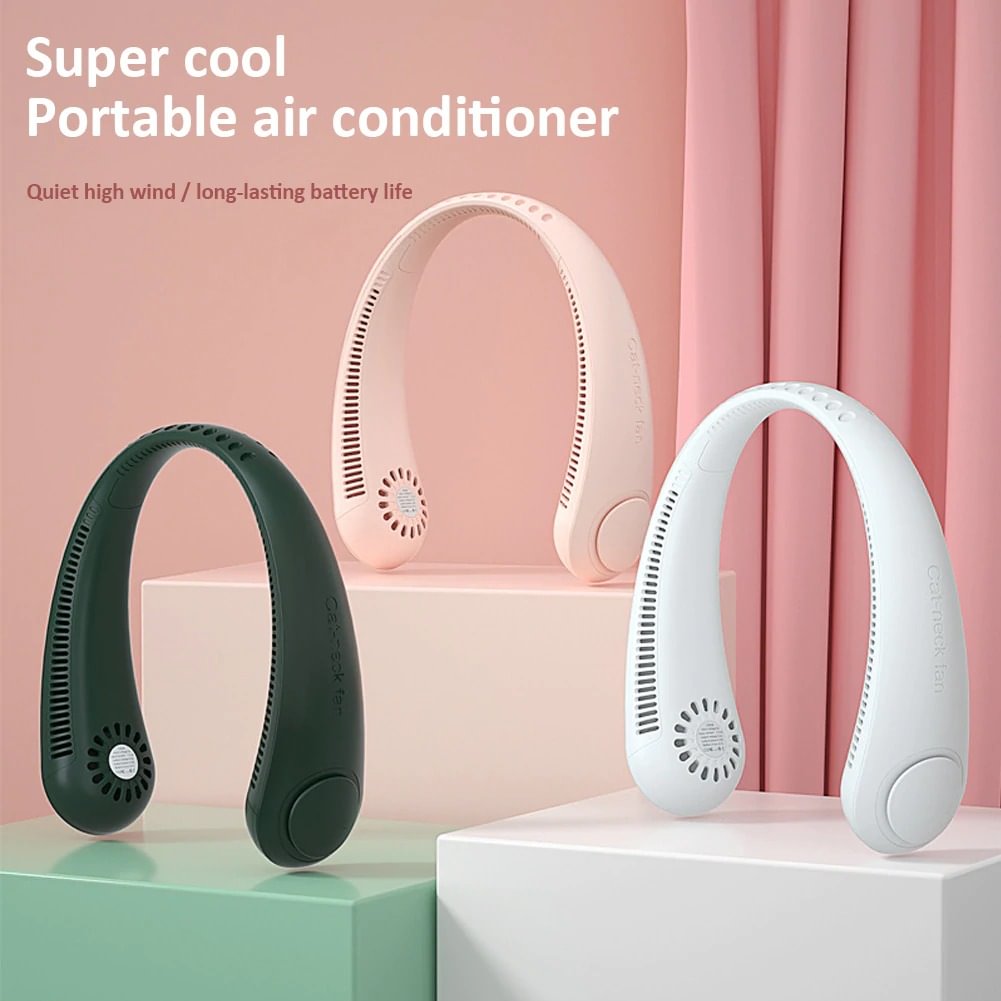 Adjustable New Portable Neck Fan (360° Surrounding Air Movement)