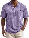Men's Loose Button T-Shirt