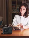 Portable FM Radio with LED Display Digital Radio Recorder BT 5.4 Radio Speaker