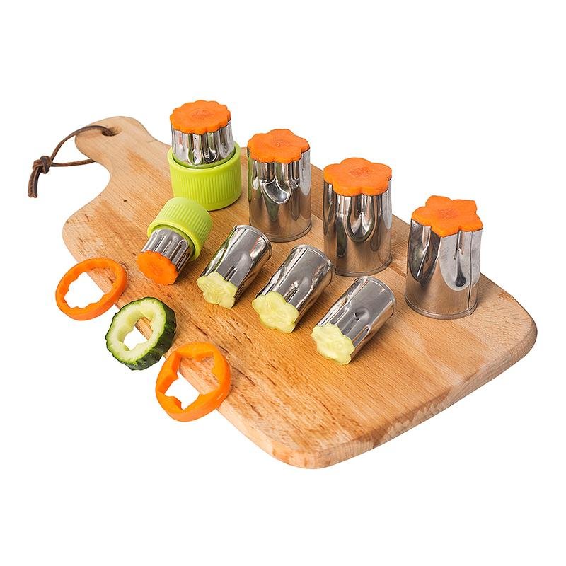 8pcs/Set Stainless Steel Puzzle Fruit Vegetable Cutter