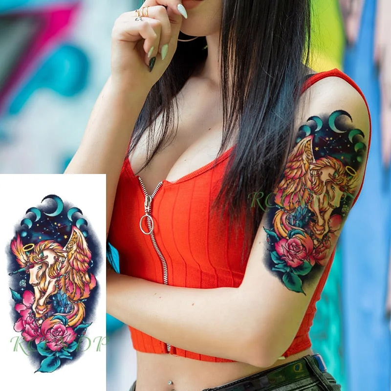 Waterproof Temporary Tattoo Sticker tiger animal Fake Tatto Flash Tatoo leg Arm hand foot tatouage for Men Girl Women lady