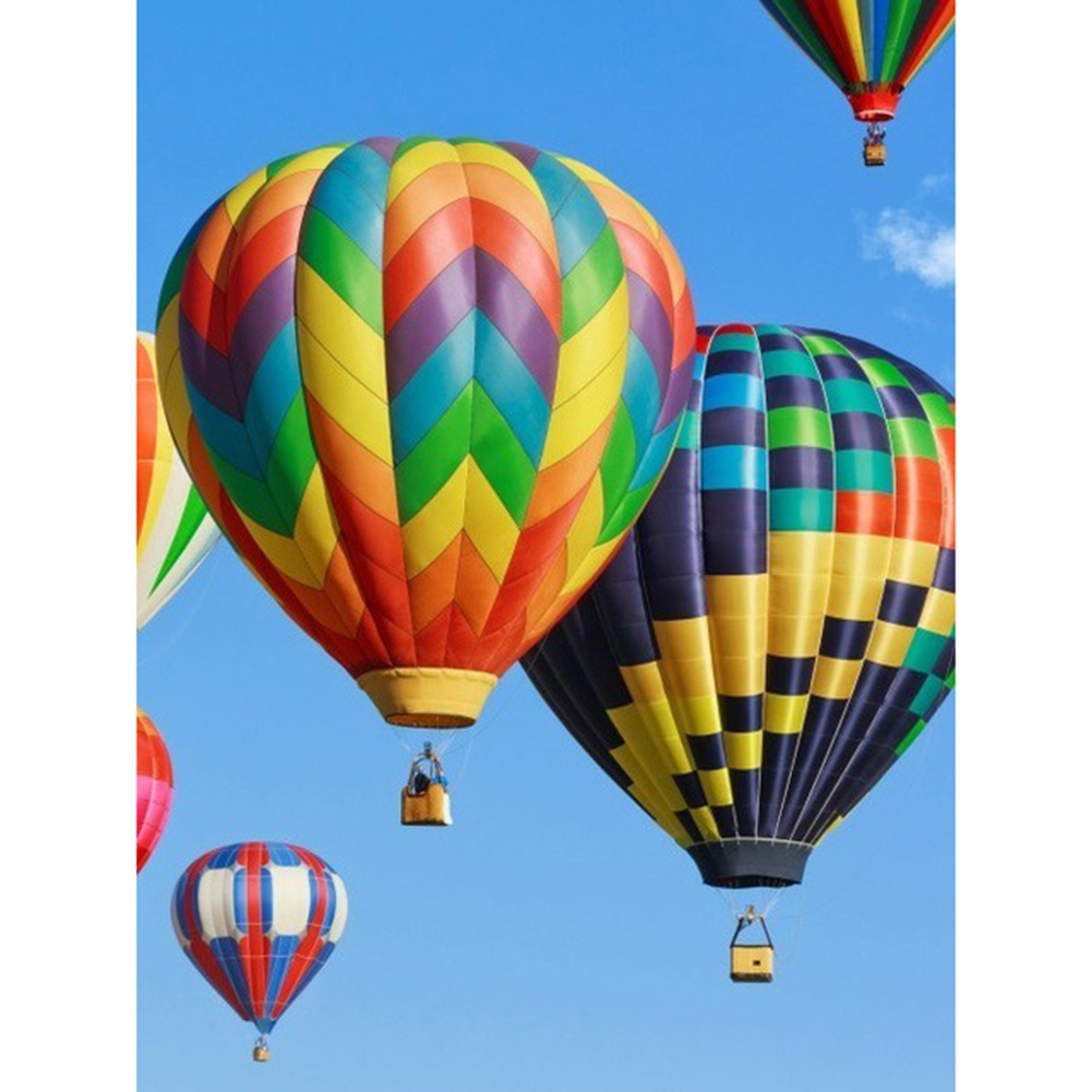 

30*40CM - Round Drill Diamond Painting - Hot Air Balloon, 501 Original