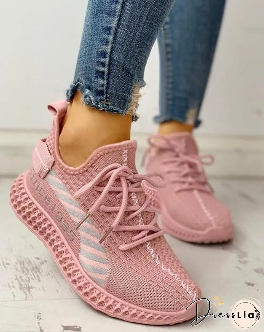Sneakers Womens Breathable Mesh Casual Shoes Feminine Fashion Platform Vulcanize