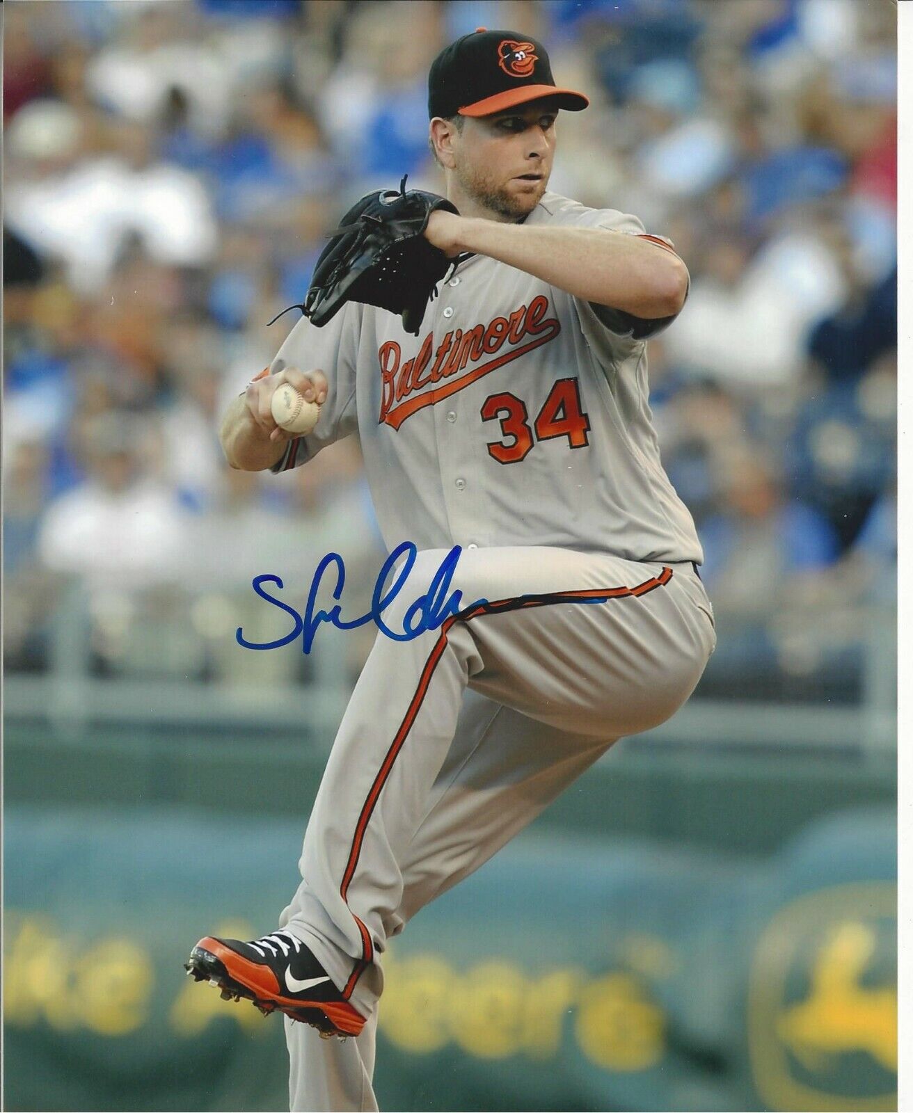 Scott Feldman Autographed 8x10 Baltimore Orioles#S708