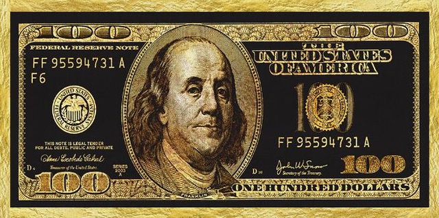 Golden Dollar Inspirational Canvas Art Posters And Prints Silver Money Canvas Paintings On the Wall Art Picture For Living Room