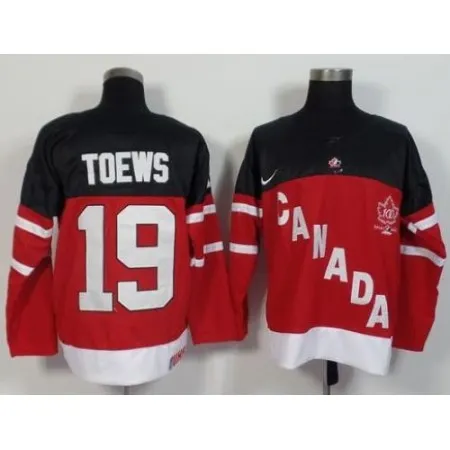 Olympic CA. #19 Jonathan Toews Red 100th Anniversary Stitched NHL Jersey