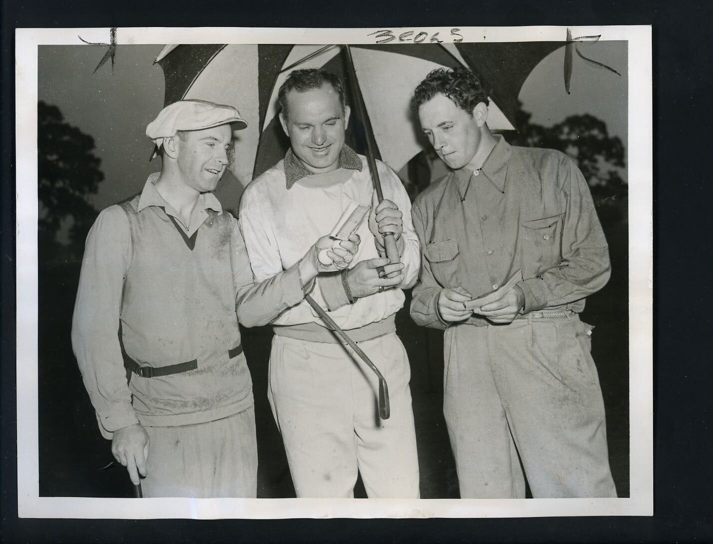 Heinie Manush Wes Ferrell Roy Cullenbine 1941 GOLF Press Photo Poster painting St. Louis Browns