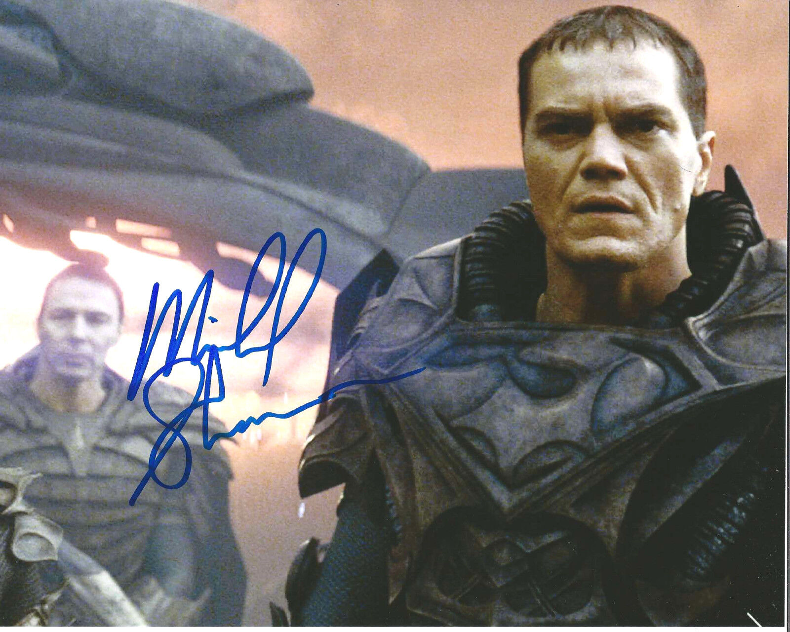 ACTOR MICHAEL SHANNON SIGNED MAN OF STEEL 8X10 Photo Poster painting W/COA GENERAL ZOD SUPERMAN