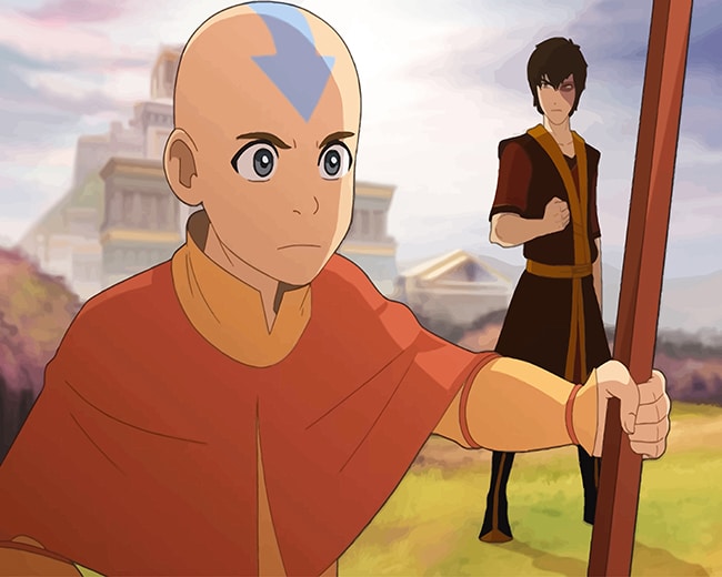 

Aang And Zuko – Paint By Numbers - 40*50CM, 501 Original