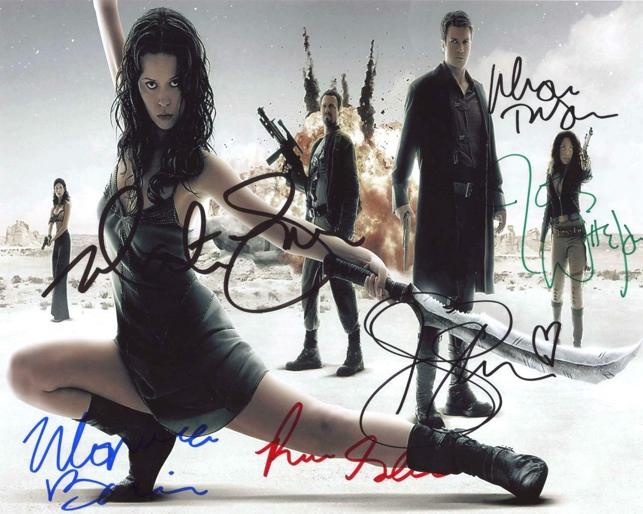 SERENITY CAST Fillion,Tudyk,Baccarin,Glau AUTOGRAPH 10X 8