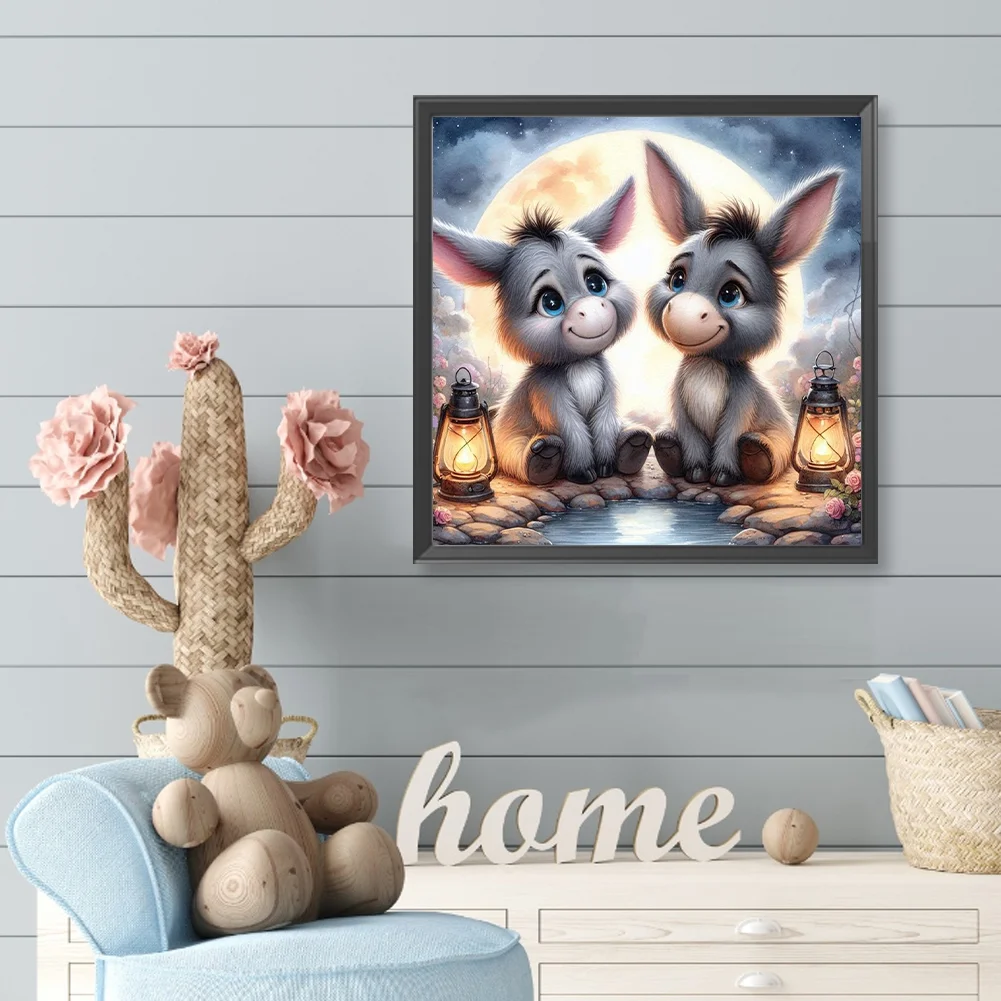 Diamond Painting - Full Round Drill - Donkey(Canvas|40*40cm)