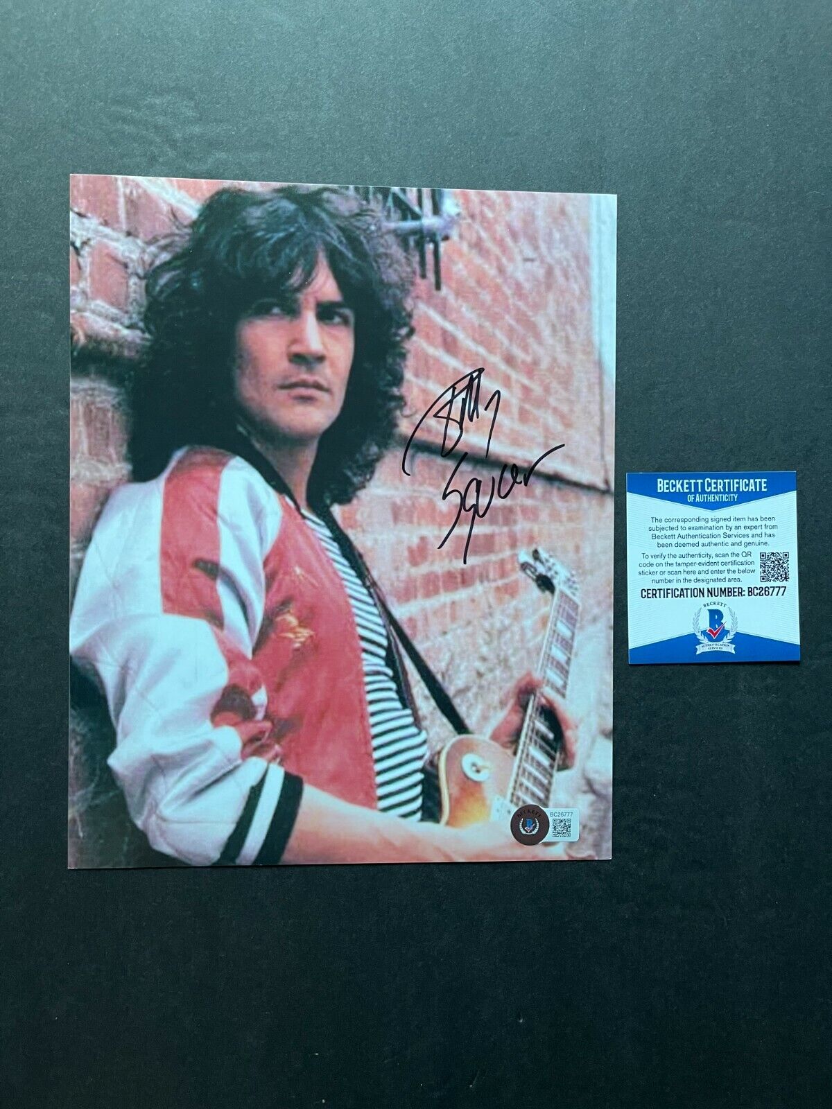 Billy Squier Rare! signed autographed classic 8x10 Photo Poster painting Beckett BAS coa