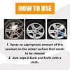 120ml Car Tire Brightener Long Lasting Car Wheel Polishing Cleaner for Auto Care