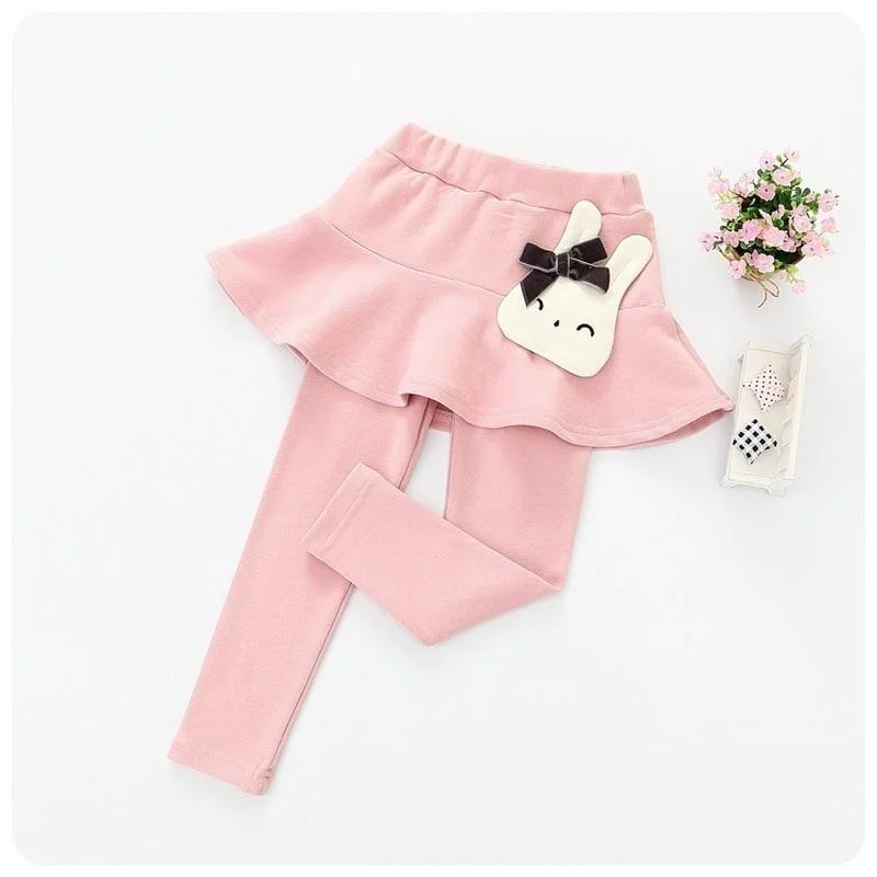 2020 Cotton Baby Girls Leggings Lace Princess Skirt-pants Spring Autumn Children Slim Skirt Trousers for 2-7 Years Kids Clothes