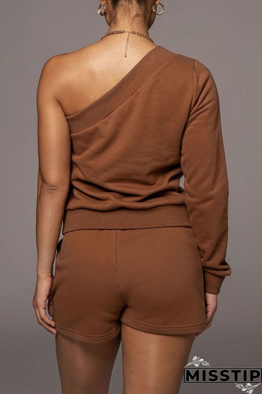 Black Casual Solid Patchwork Asymmetrical Oblique Collar Long Sleeve Two Pieces