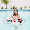 Inflatable Floating Drink Holder Beverage Holder Multifunction for Pool Hot Tub