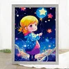 Girl-11CT Stamped Cross Stitch 40*56cm/15.75*22.05in