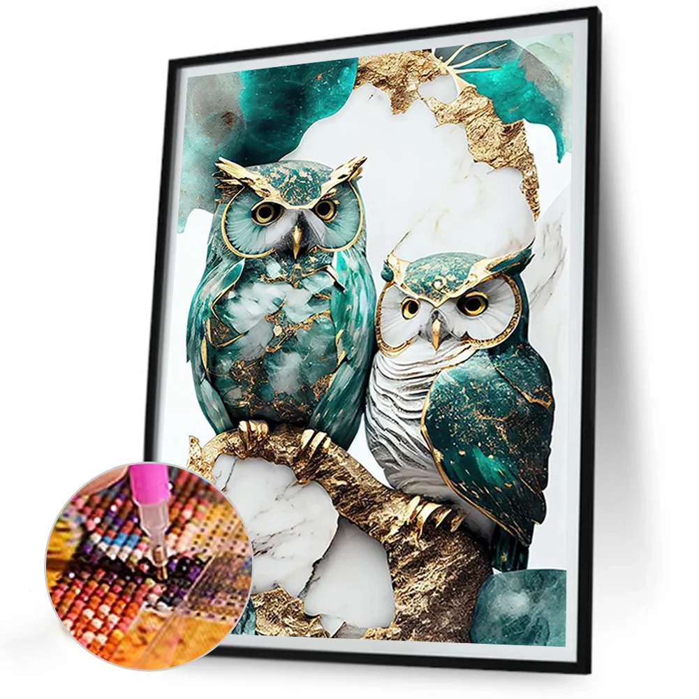 Diamond Painting - Full Round Drill - Owl(Canvas|30*40cm)