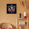 Diamond Painting-5D Full Round Drill American Eagle Cross