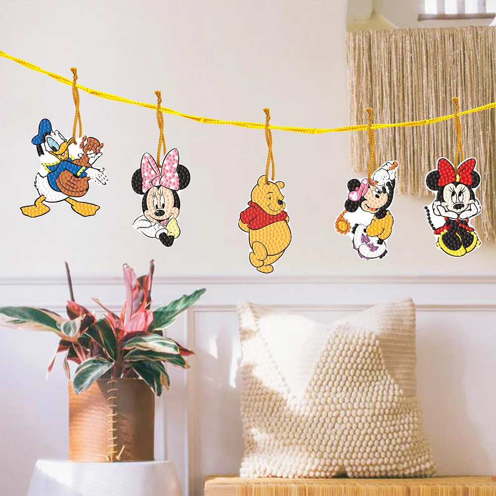 10pcs Disney Crystal Rhinestone Pendants Special Shaped Home Garden Decoration