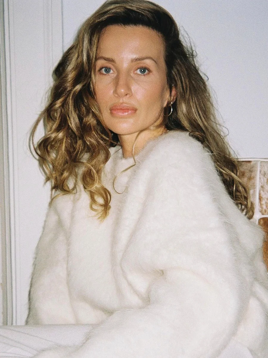 Athvotar Athvotar Selling Pure Color Imitation Marten Netted Round Sweater Women 2025 New Soft Knitting Base Model