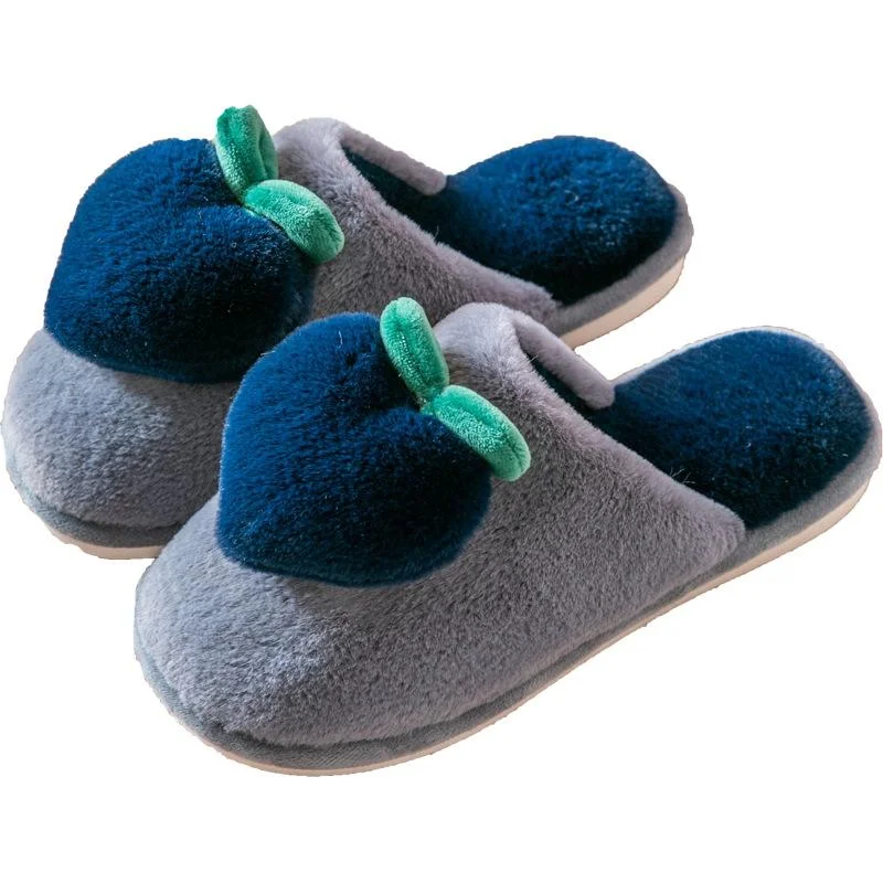 Ultra Sweet Fluffy Peach Slippers - Women's