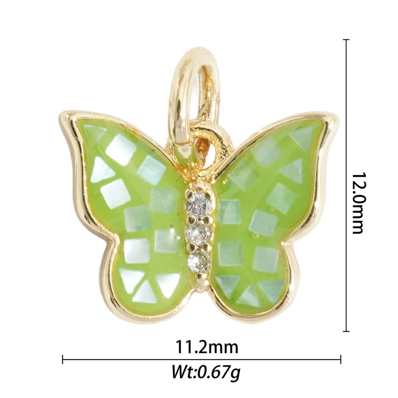 1 Piece Alloy Scallop Starfish Butterfly Pendant