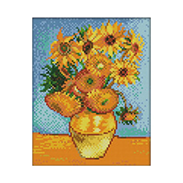 Flower 11CT Printed Cross Stitch Kits (4 * 32CM) fgoby