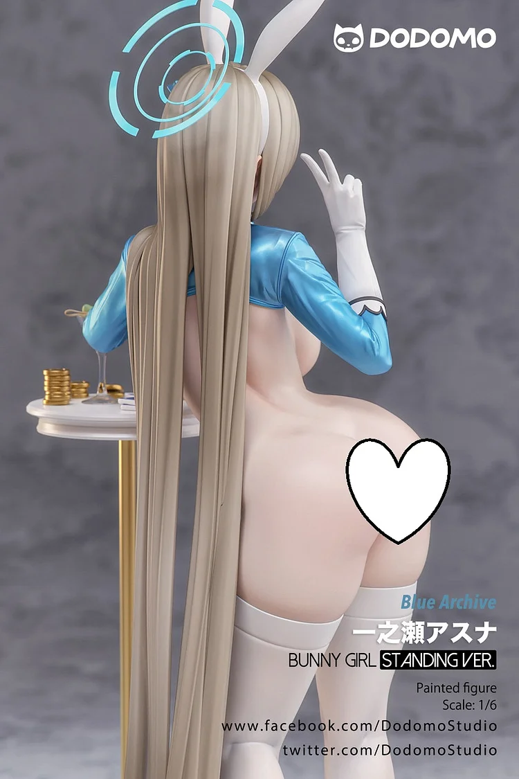 PRE-ORDER Dodomo Studio - Blue Archive Itinose asena - Reverse Bunny Girl  (Standing) Statue(GK) (Adult 18+)