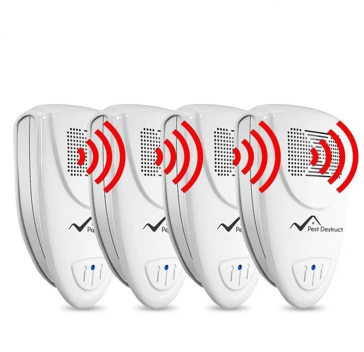 Ultrasonic Fly Repellent - Pack Of 4 Deterrent Devices - Get Rid Of Flies In 48 Hours