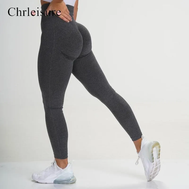 Push Up Elastic Leggings Ladies Skinny Solid Color Fitness Leggins Women Suitable Ankle-Length Jogging Gym Leggins