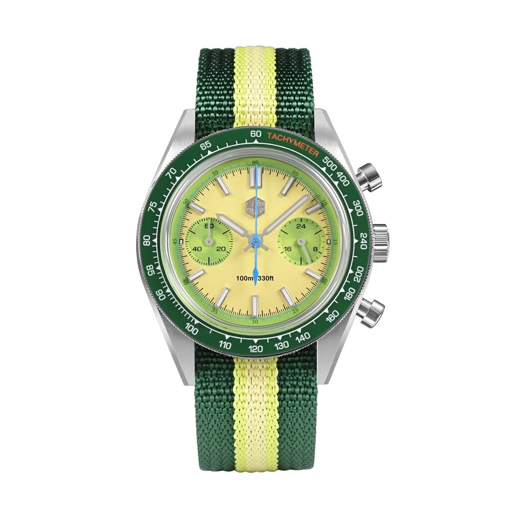 San Martin Chronograph VK64 Quartz Watch Original Design SN0116