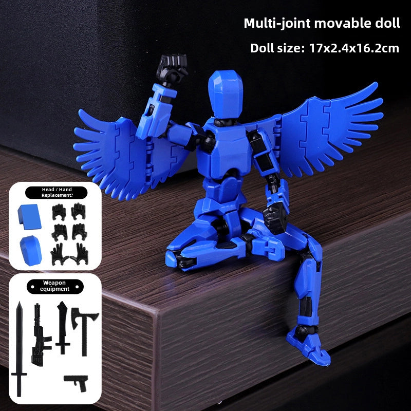 Lucky Doll 13 Joint Movable 3D Printing Doll Toy 3rd Generation Dummy Doll DIY Whole Body Decompression Artifact