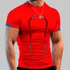Gioiacombo&trade; T-shirt a maniche corte da uomo di moda sportiva estiva ad asciugatura rapida
