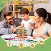Game Math Educational Toy Wooden Board Game, 42 Colorful Sticks Dice, for Kids Ages 3 4 5 6